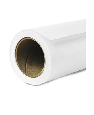 Savage Widetone Seamless Background Paper, 53"x18', Super White, #01
