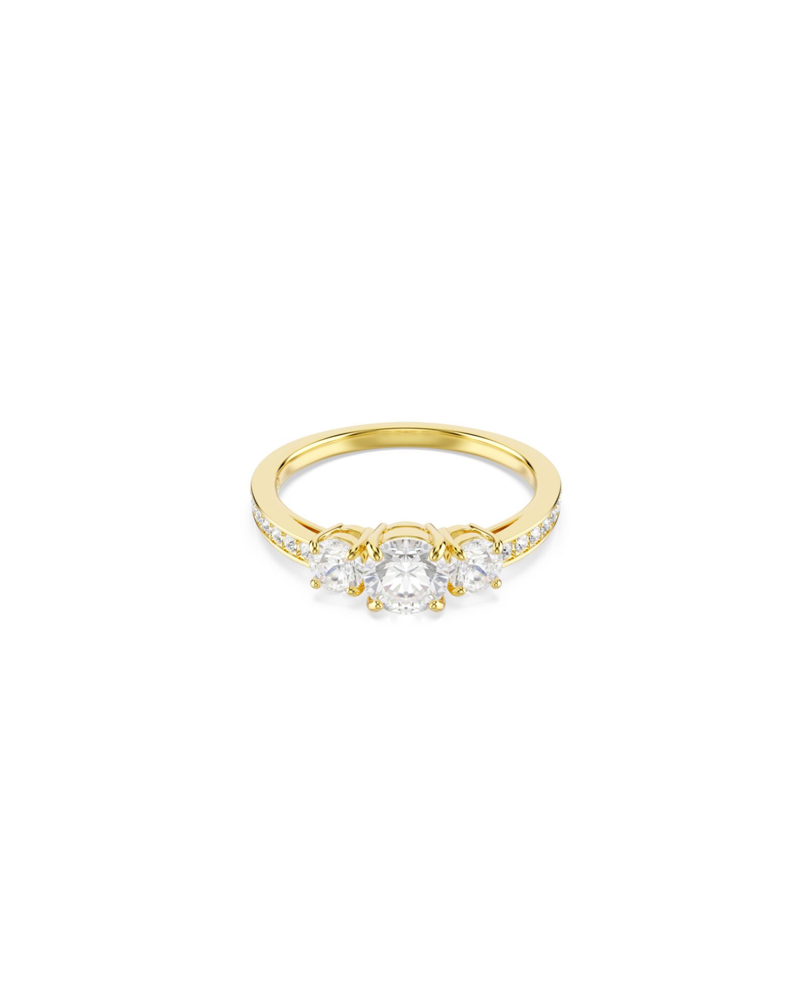 Кольцо Swarovski Stilla Attract с позолотой