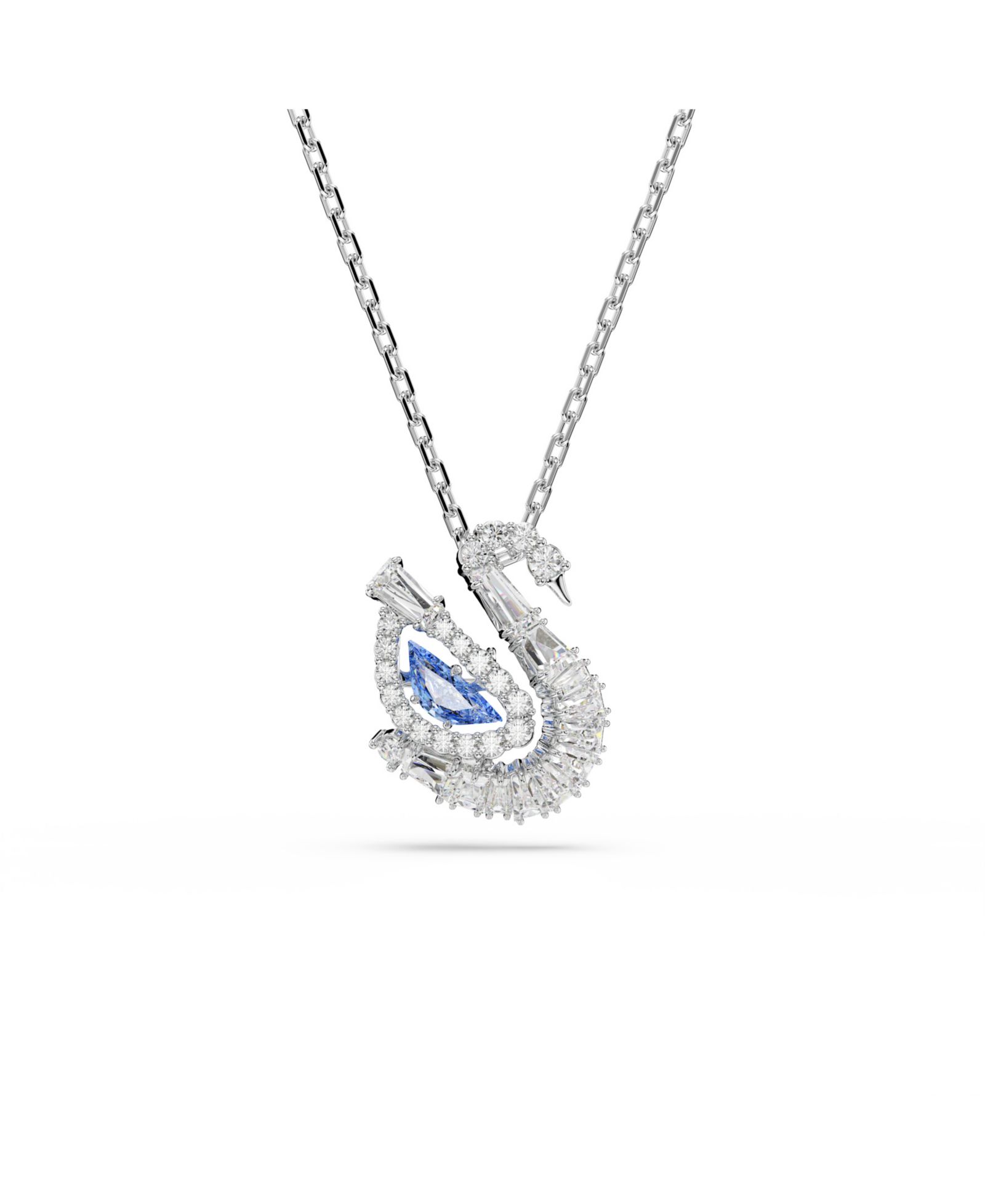 Swarovski ожерелье-подвеска Swan Rhodium Plated