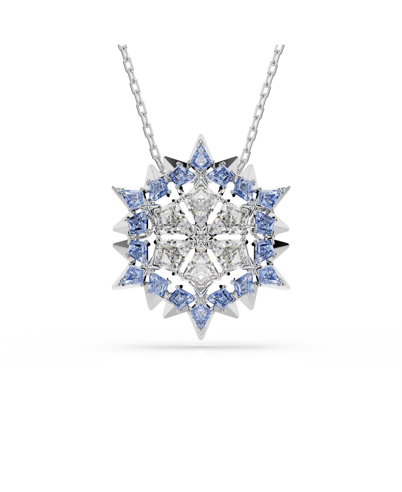 Swarovski Magic Rhodium Plated Brooch and Pendant Necklace