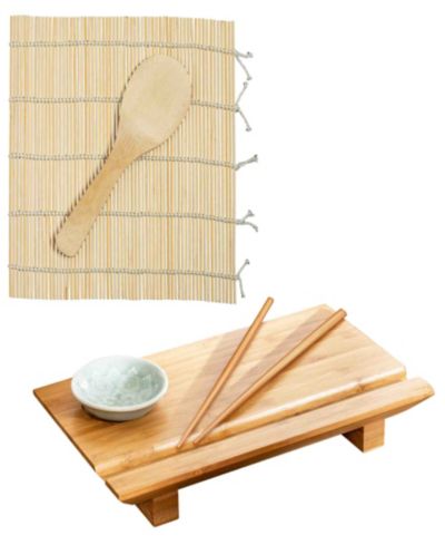 Доска для суши и роллер для суши Joyce Chen Sushi Board and Sushi Roller 2-Pc.