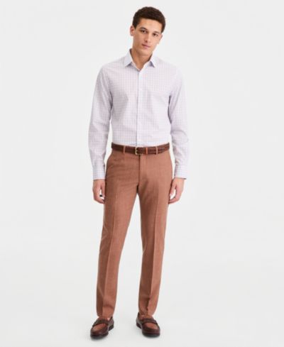 Tommy Hilfiger Мужские брюки Modern Fit из шерсти, шелка и льна