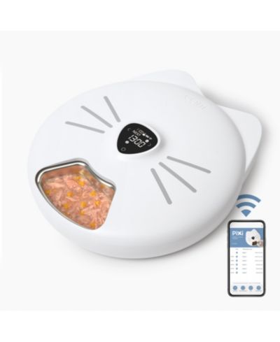 Catit Pixi Smart 6-Meal Cat Feeder,Stainless