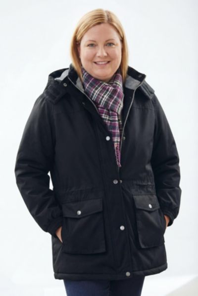 Женская микрофибровая парка Woman Within Plus Size