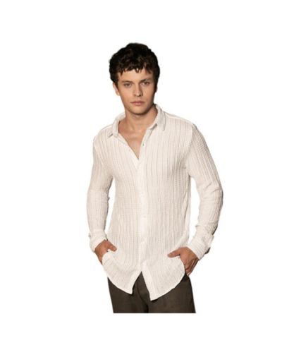 Campus Sutra Men's Cloud-Lined Textured Shirt