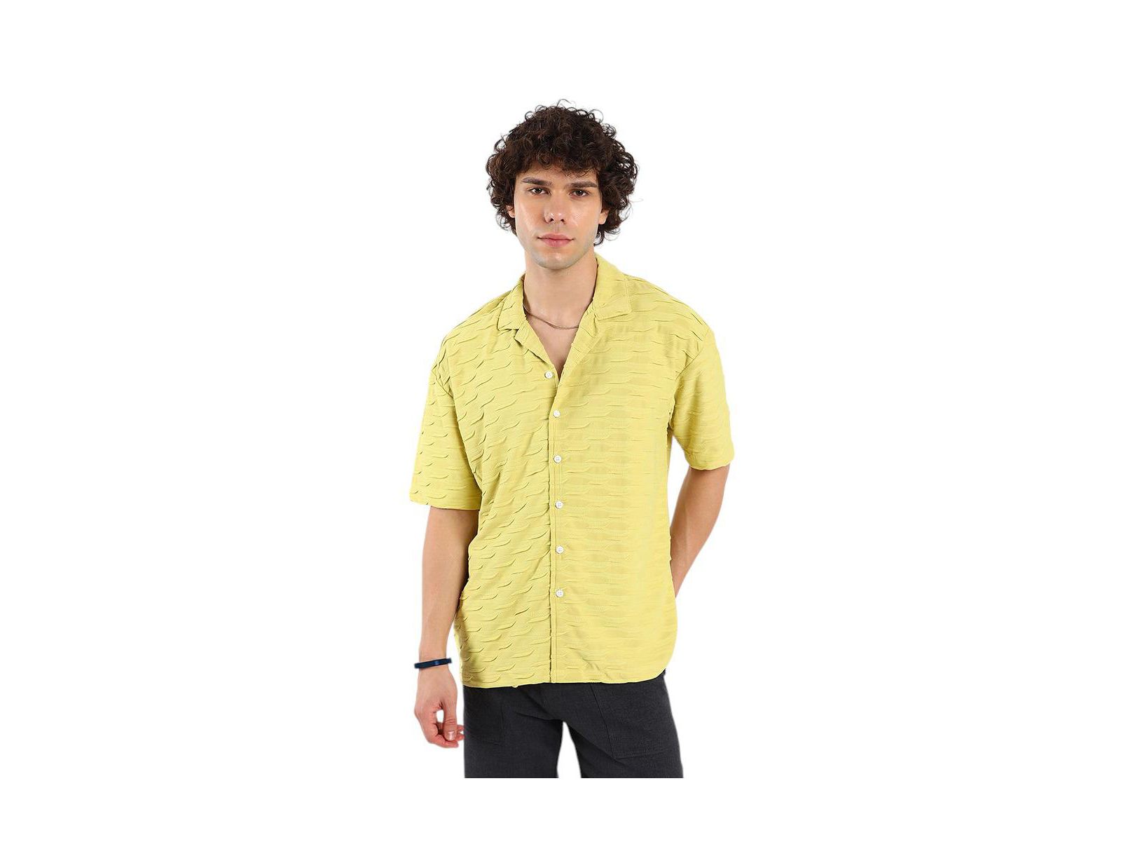 Мужская рубашка Campus Sutra Swish-Textured