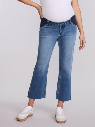 Женские джинсы Motherhood Maternity Under the Belly Wide Leg Crop