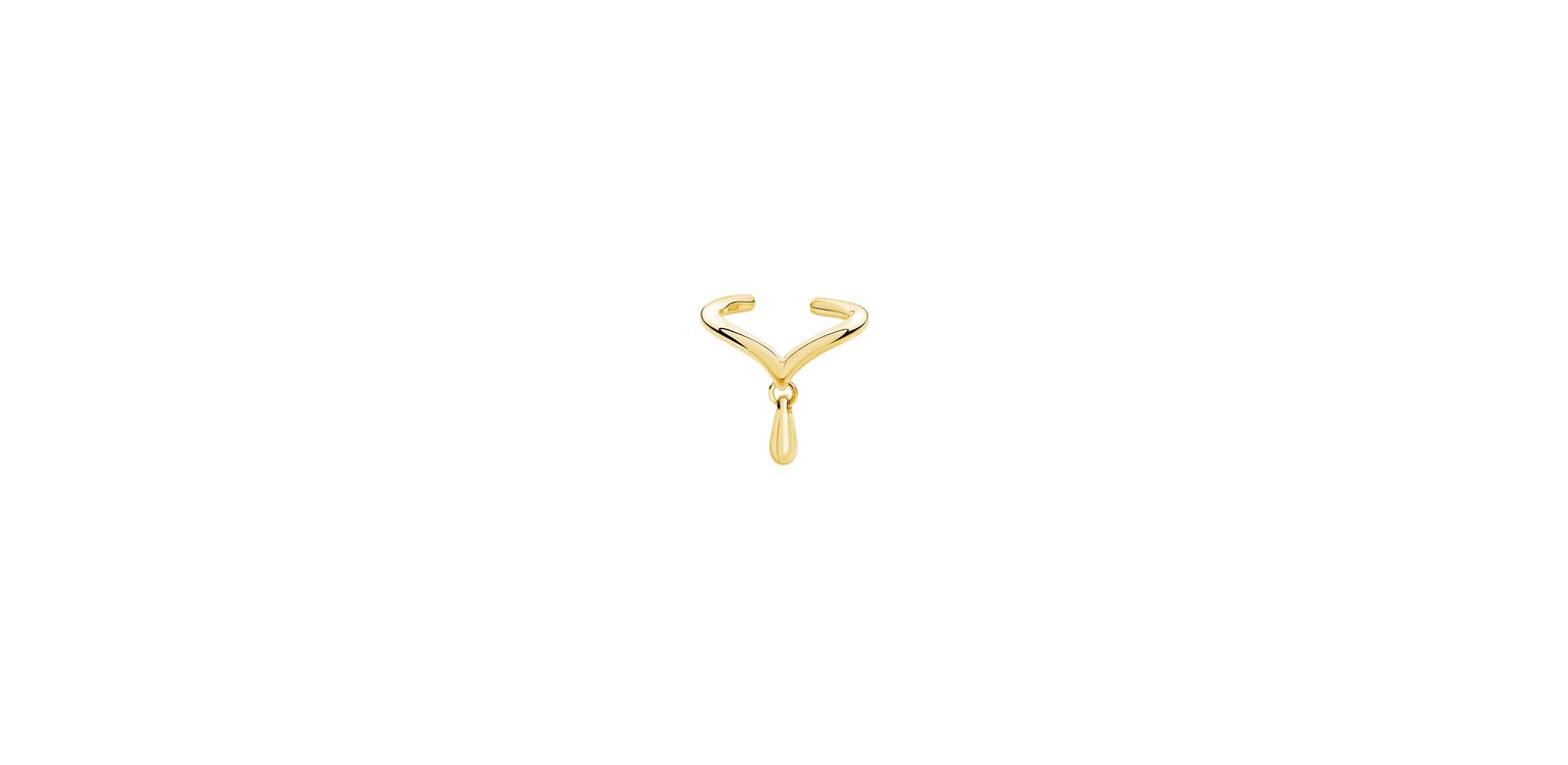 Серьги Lucy Quartermaine с пометкой drop cuff и Vermeil