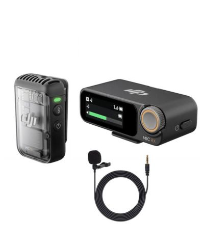 Беспроводной микрофон DJI с шумоподавлением для iPhone Android Camera Vlogs (1 TX + 1 RX)