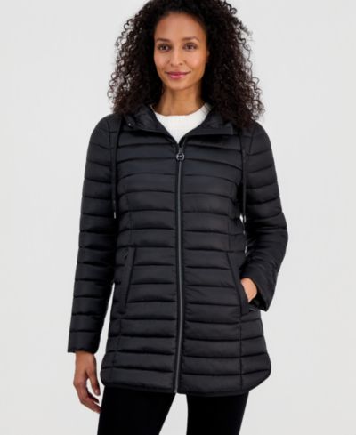 Женское утепленное пуховое пальто Michael Kors Packable Hooded Puffer