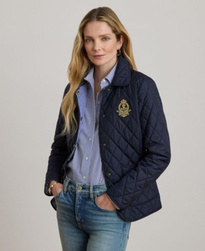 Lauren Ralph Lauren Women's Crest Patch Quilted Jacket