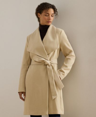 Женский тренч-кот с поясом Lauren Ralph Lauren Wing Collar