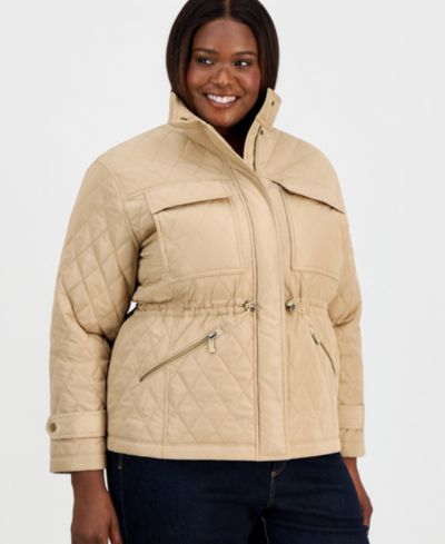 Michael Kors Plus Size Короткая стеганая куртка