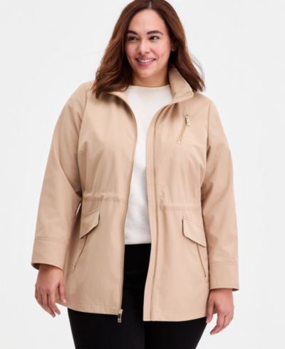Женский анорак Michael Kors Plus Size с капюшоном на молнии