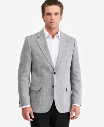 Мужской блейзер Nautica Modern-Fit Herringbone Cotton & Linen