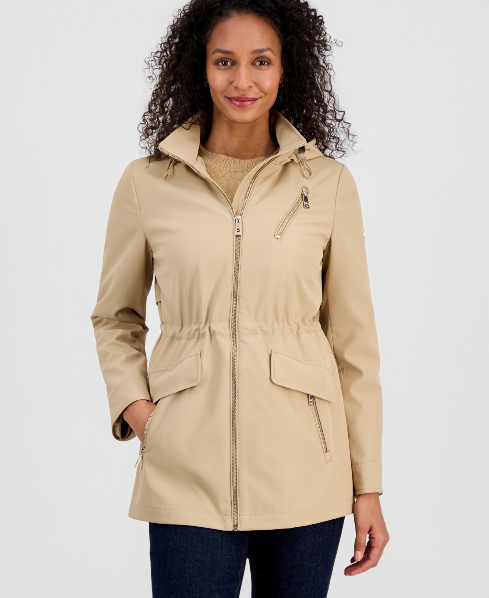 Женский анорак Michael Kors Zip-Front Hooded