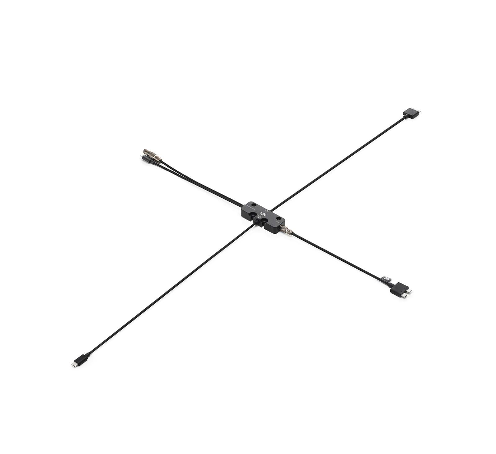 DJI Focus Pro LiDAR to Transmission Cable Hub Dual USB-C Adapter Compatible with DJI RS 4 Pro, RS 3 Pro, Transmission