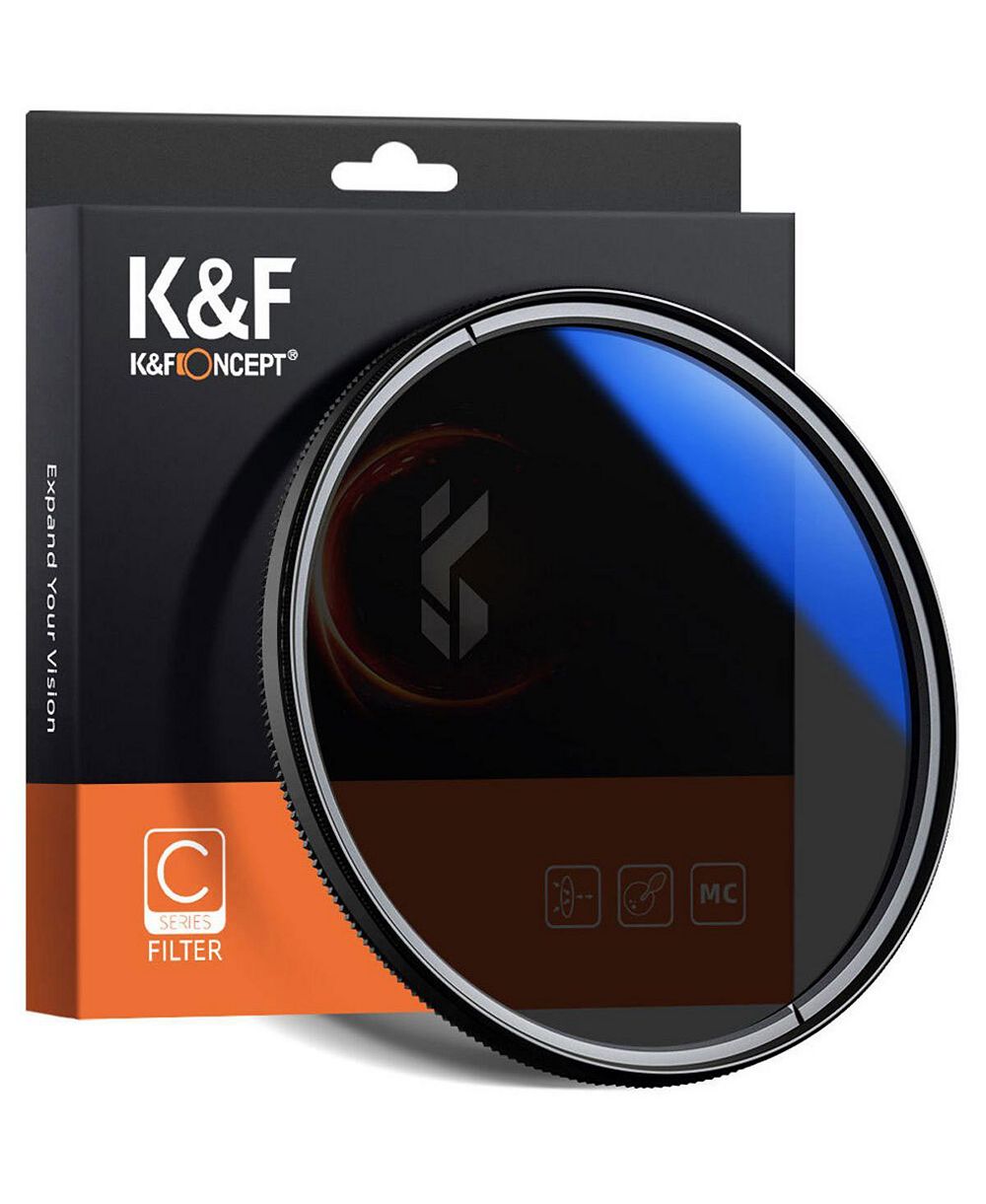 KandF Concept KF Concept 58mm Classic Slim Blue Multicoated Circular Polarizer Filter