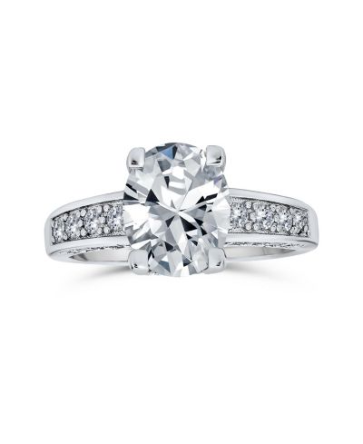 Помолвочное кольцо Bling Jewelry из стерлингового серебра с CZ
