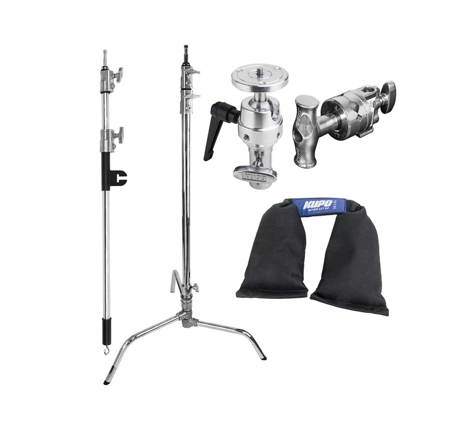 Kupo 40" Master C-Stand Turtle Base Baby Boom Kit for Cameras