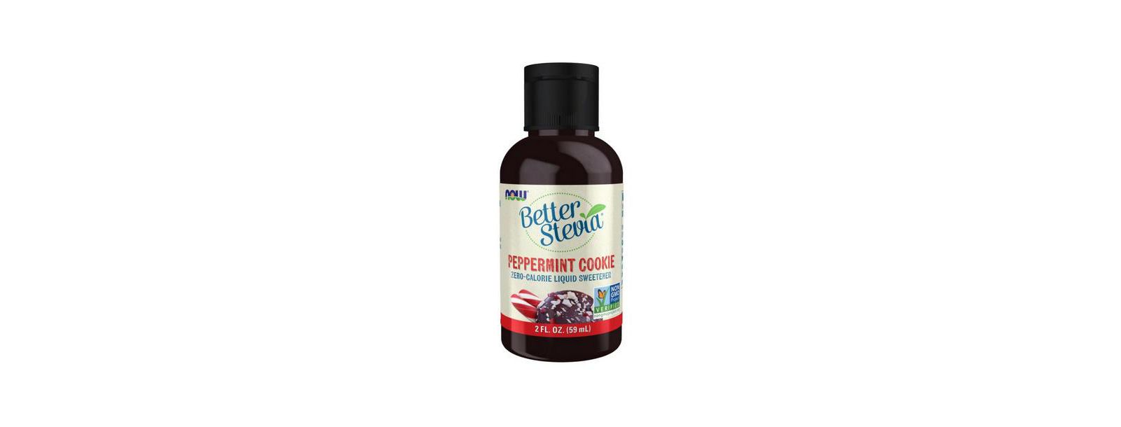 Жидкая стевия Now Foods BetterStevia Peppermint Cookie, 2 Oz