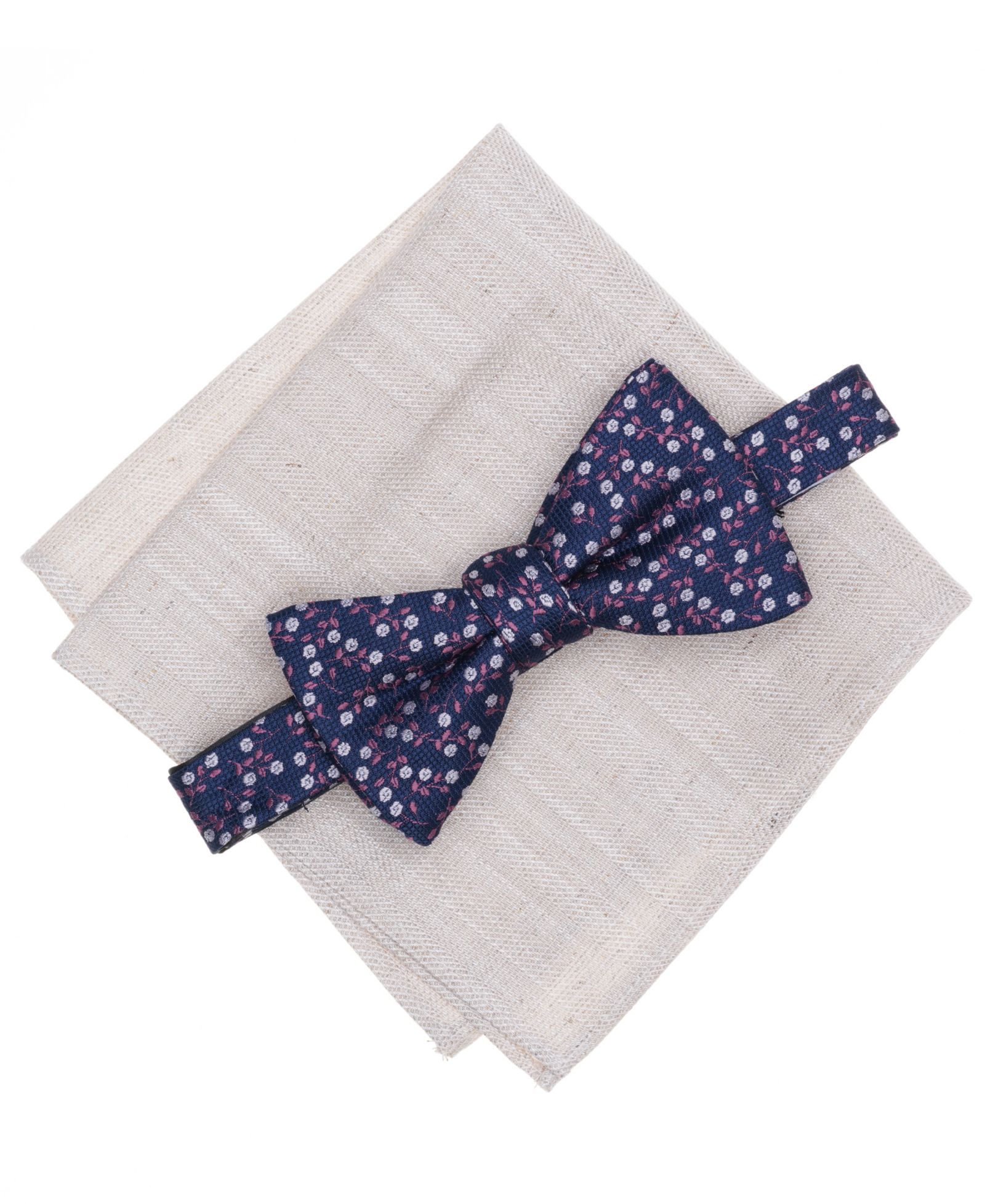 Bar III Men's 2-Piece Sutherland Floral Bow Tie and Pocket Square Set, Macy's Exclusive