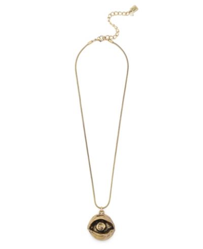 Robert Lee Morris Soho Gold Heirloom Charms Evil Eye Pendant Necklace