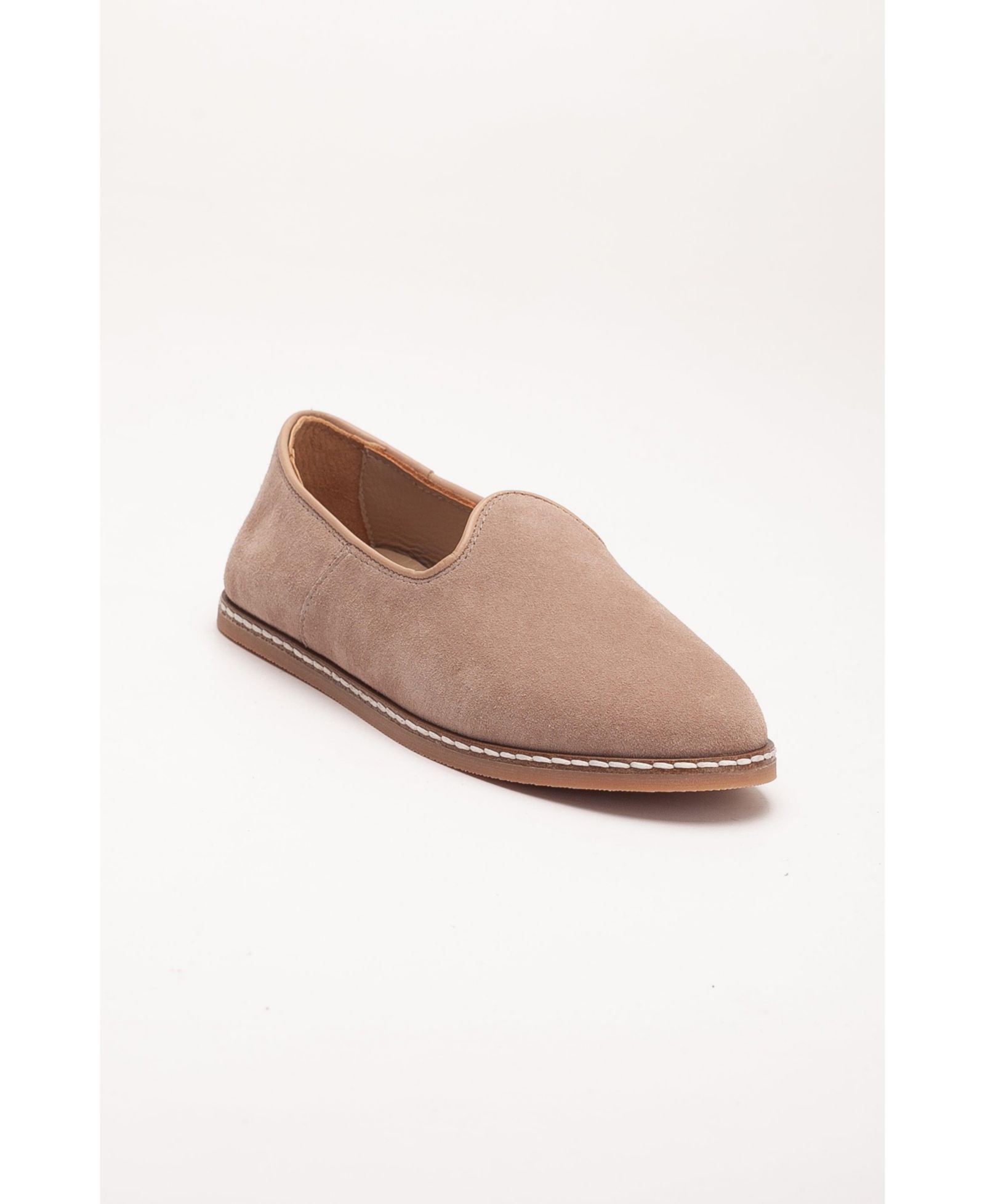 Epilogue Shoes Istanbul Suede Leather Slip On Flats (Women)