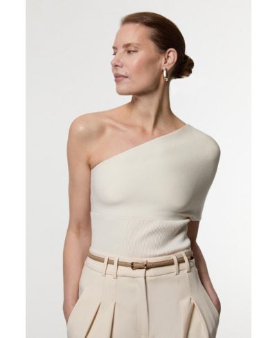 Женский трикотажный топ Karen Millen с открытым плечом