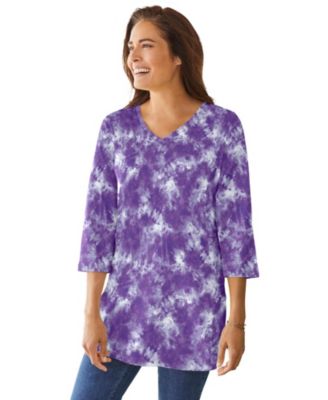 Petal purple tie dye