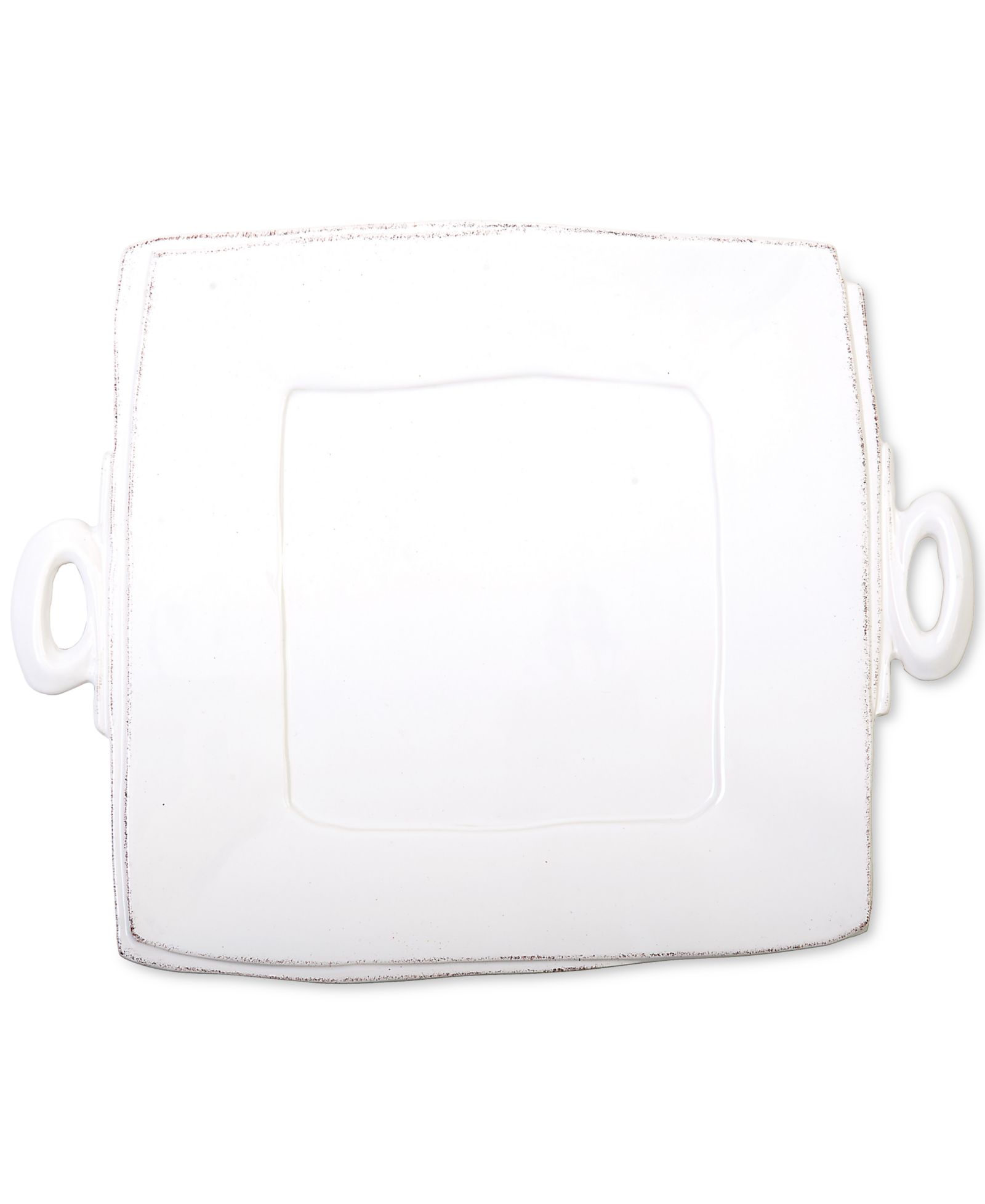 Vietri Lastra Collection Handled Square Platter