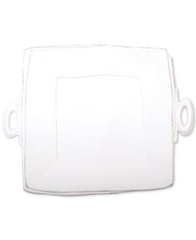Vietri Lastra Collection Handled Square Platter