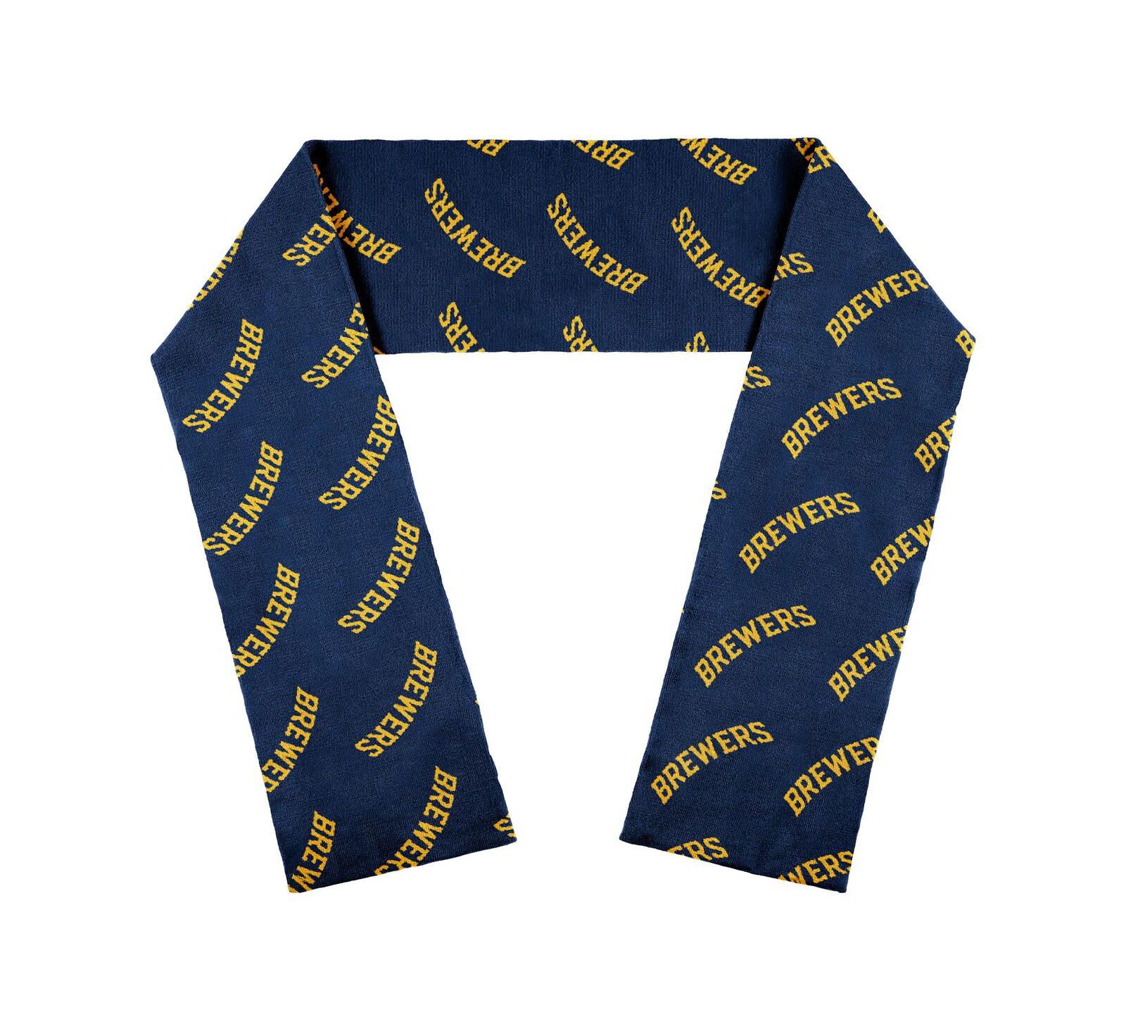 Women's WEAR by Erin Andrews Milwaukee Brewers Team Wordmark Scarf