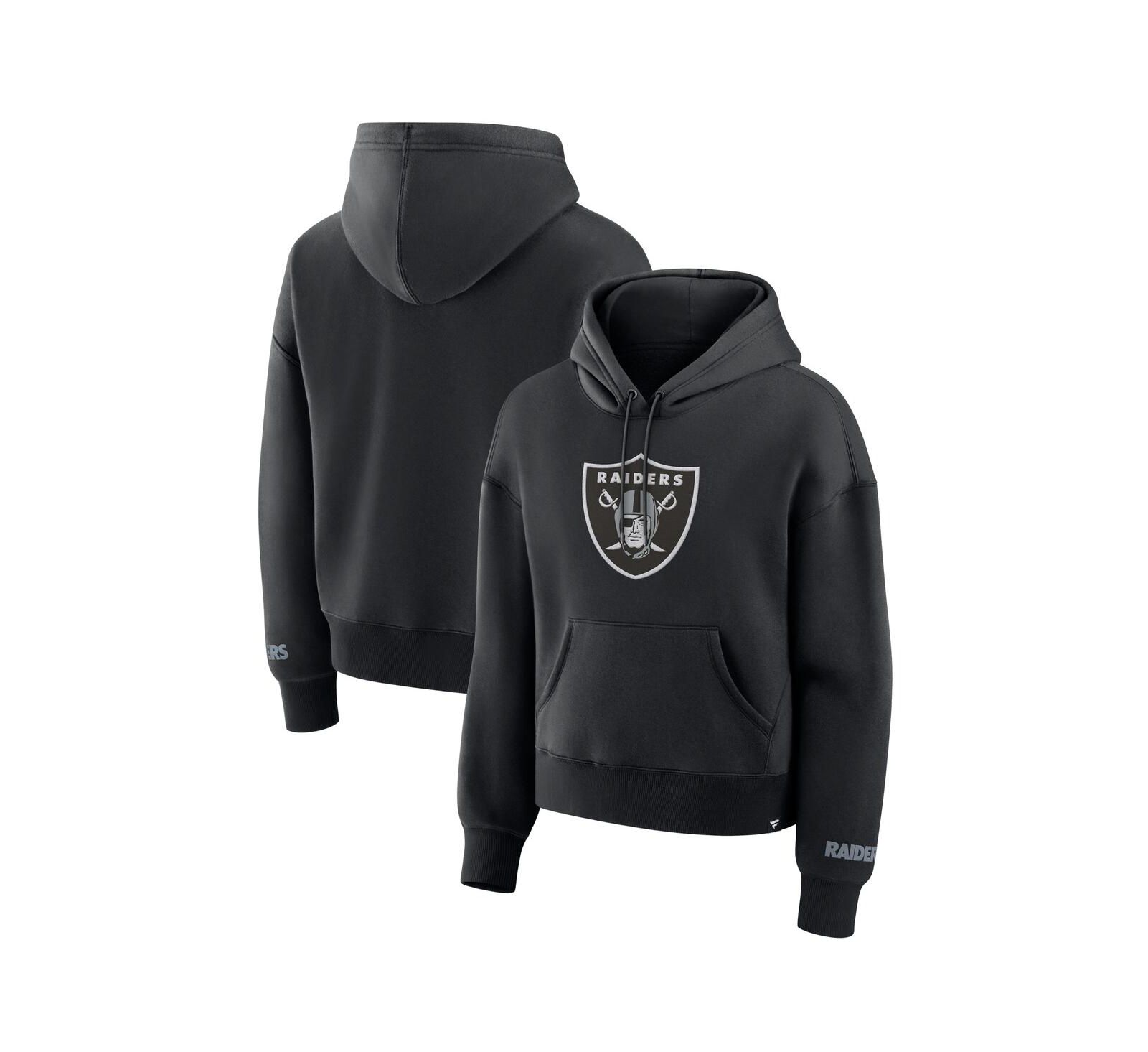 Женское худи Fanatics Black Las Vegas Raiders Legacy Fleece с капюшоном