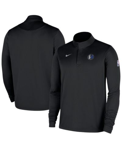 Мужской топ Nike Dallas Mavericks 2025/26 Authentic Coaches Quarter-Zip Dri-Fit, черный