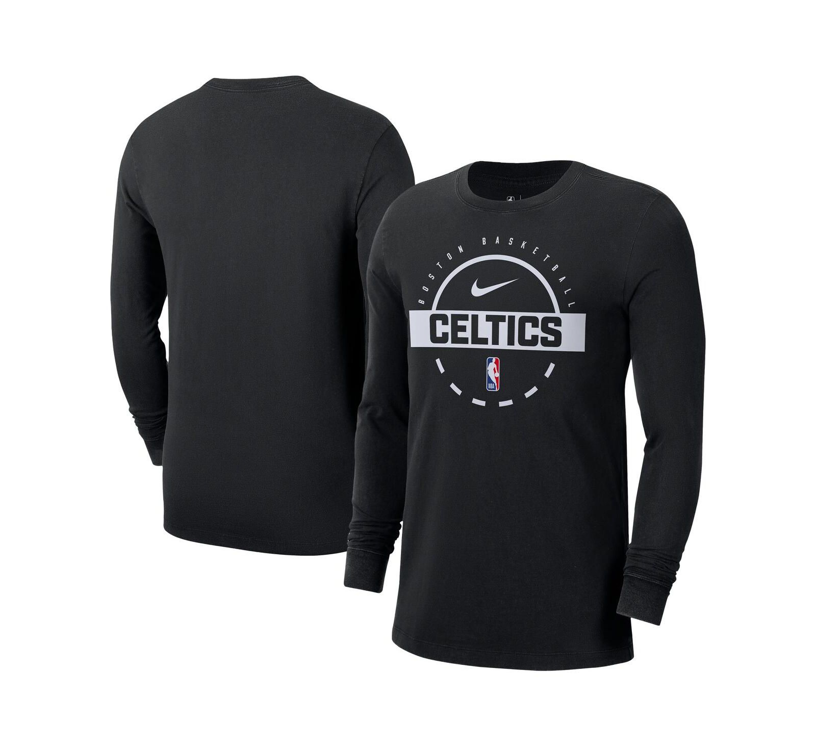 Nike Men's Black Boston Celtics Authentic Long Sleeve Practice T-Shirt