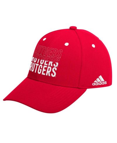 Мужская кепка Adidas Scarlet Rutgers Scarlet Knights с регулируемым размером