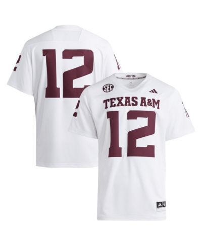adidas Мужская джерси Texas A&M Aggies Premier White