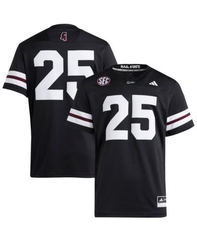 Мужская джерси Adidas Mississippi State Bulldogs Premier Strategy Black 25
