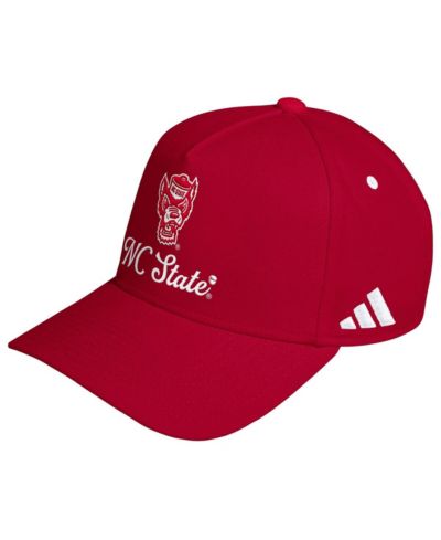 Adidas Мужская и Женская регулируемая кепка NC State Wolfpack