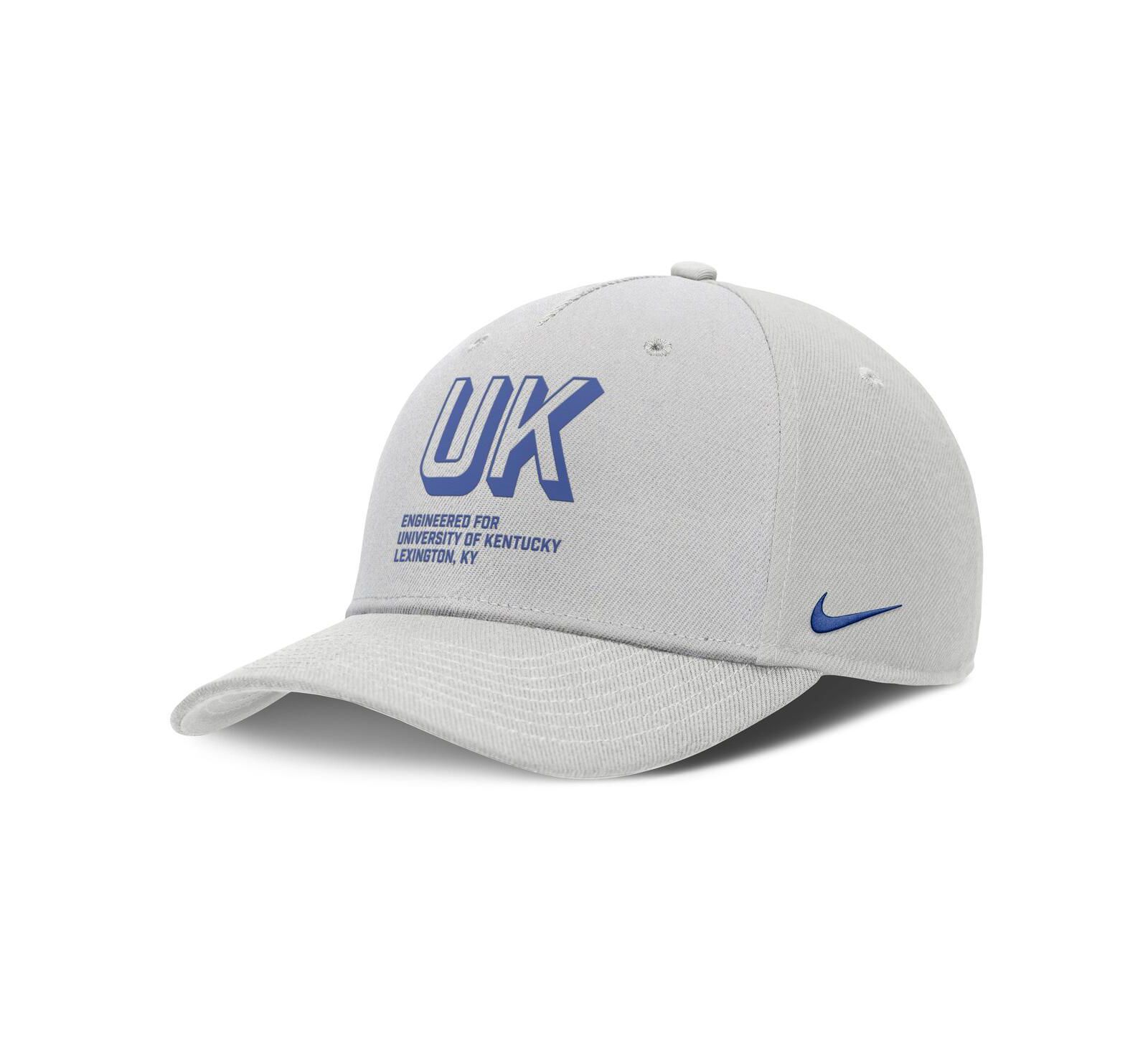 Nike Men's Gray Kentucky Wildcats 2025 Sideline Dust Pinched Rise Adjustable Hat