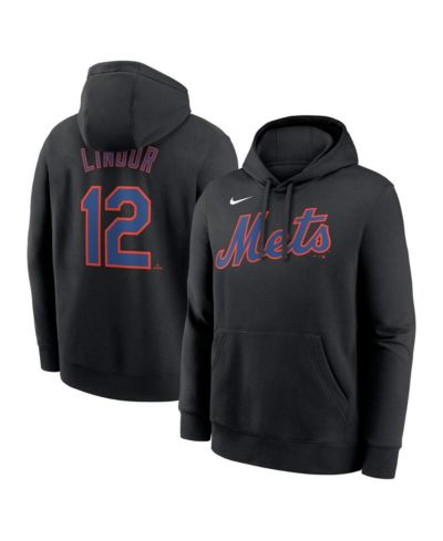 Nike Мужской худи Francisco Lindor Black New York Mets Player Name & Number Club