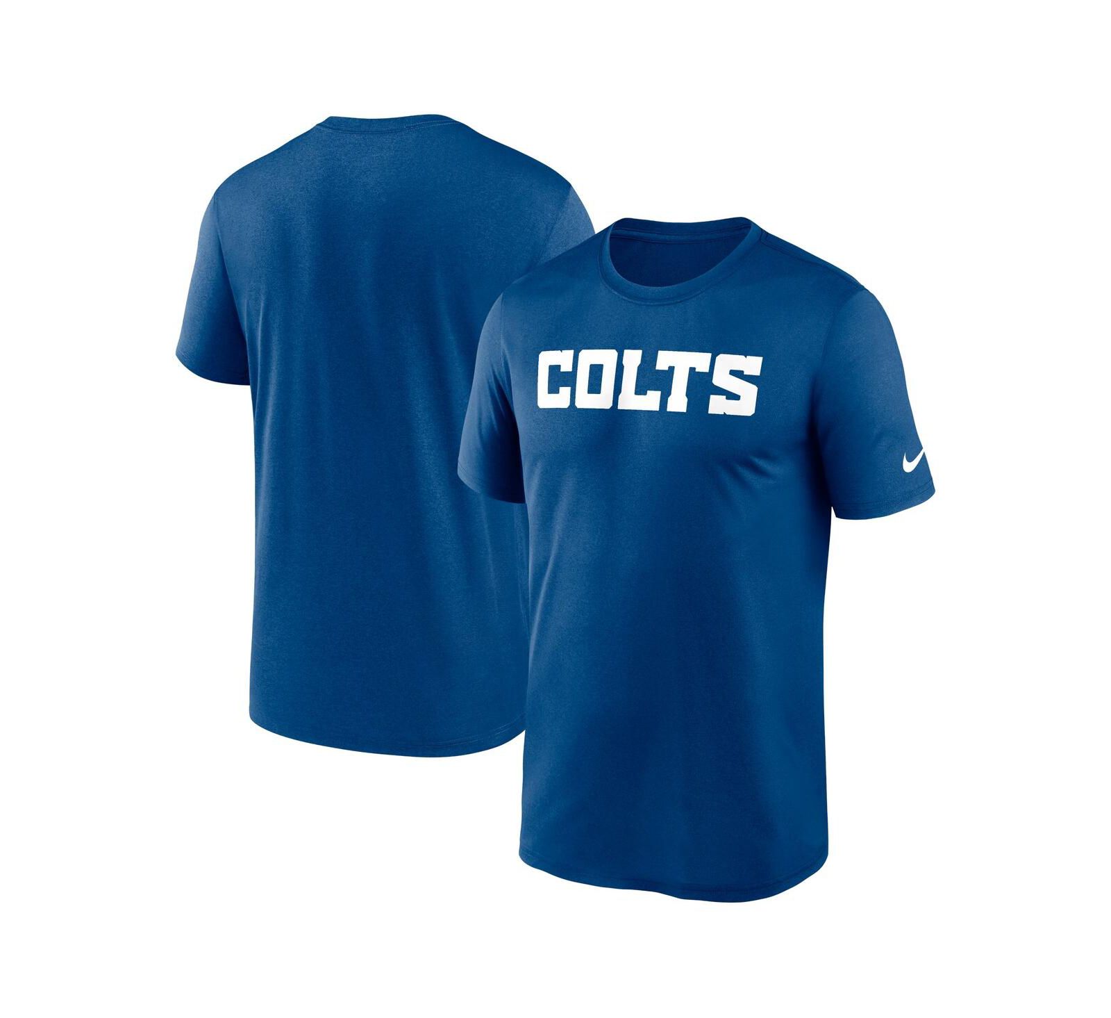 Мужская футболка Nike Royal Indianapolis Colts Primetime Legend Wordmark Performance