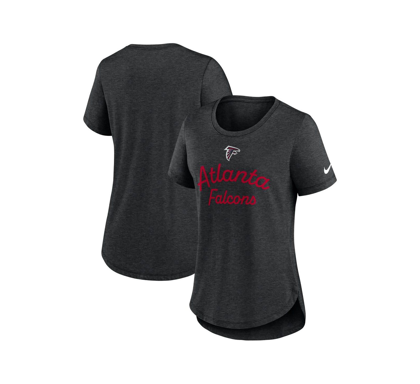 Женская футболка Nike Atlanta Falcons Script Tri-Blend, черная