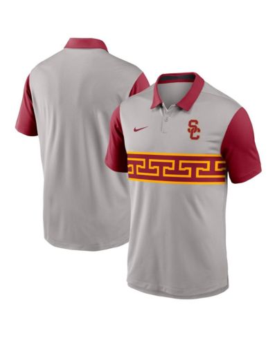 Мужская рубашка-поло Nike Gray/Cardinal USC Trojans Vapor Performance
