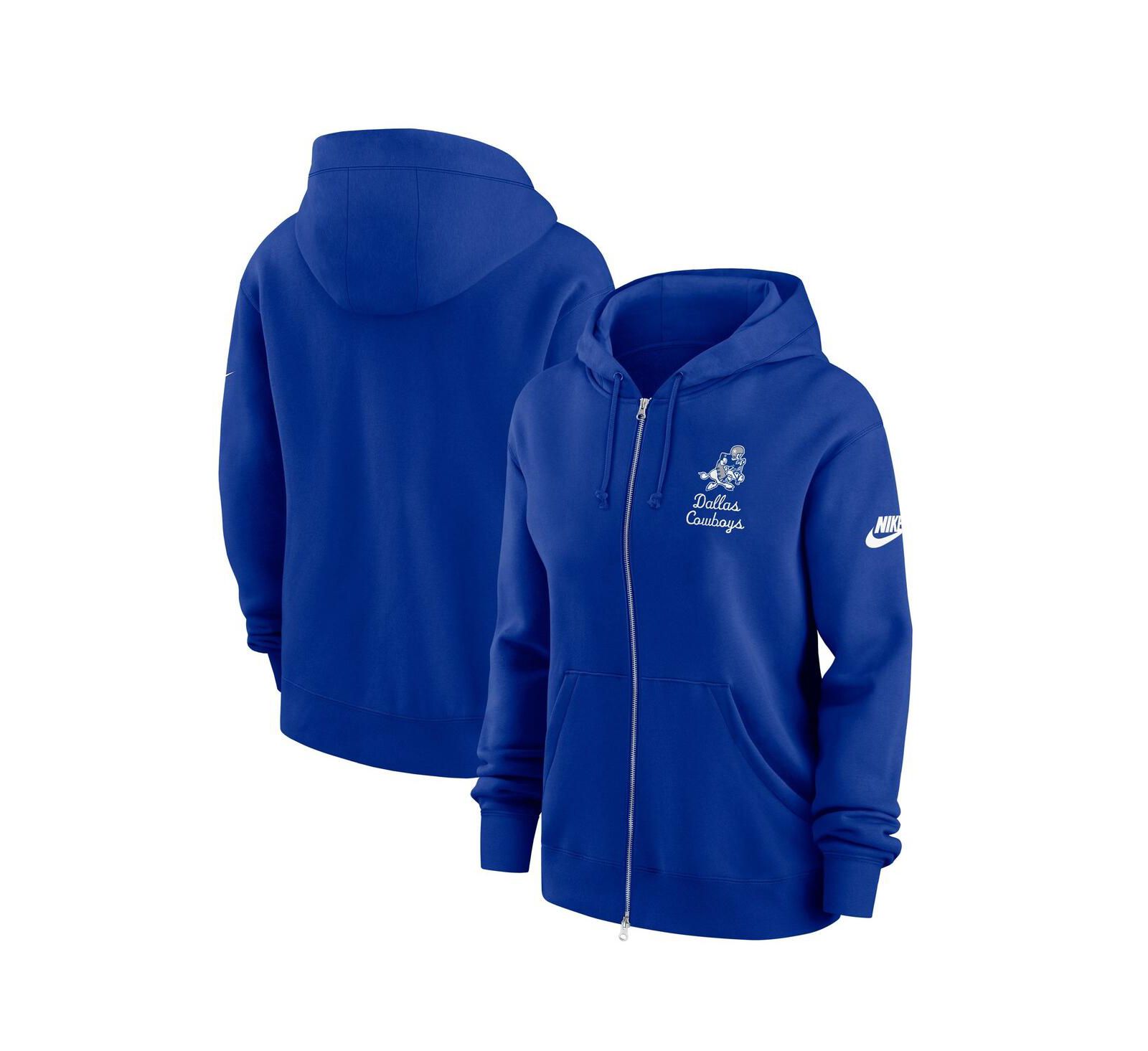 Женское худи Nike Navy Dallas Cowboys Phoenix Rewind Full-Zip