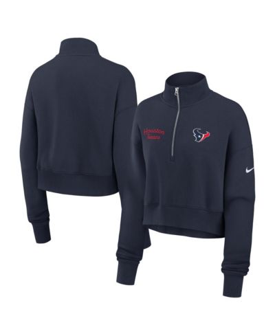 Женский свитшот Nike Navy Houston Texans Primetime Phoenix Half-Zip