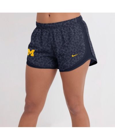 Nike Женские шорты Michigan Wolverines Tempo Pattern Dri-FIT Navy