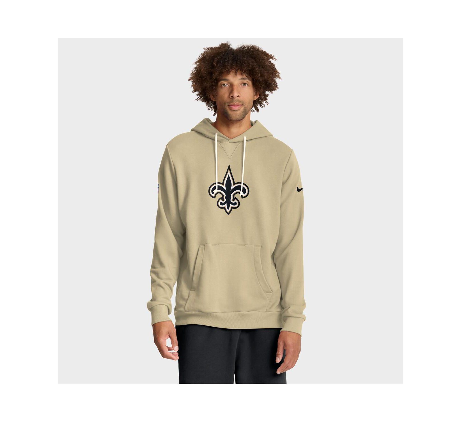 Мужское худи Nike Gold New Orleans Saints Sideline Standard Issue Alt 2 Dri-FIT