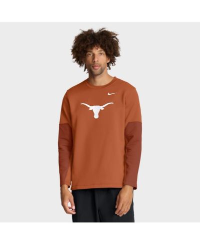 Мужская футболка Nike Texas Longhorns 2025 Sideline Coach Performance с длинным рукавом